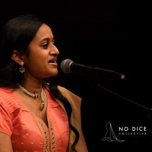 Shruthi Rajasekar with microphone