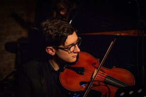 Dominic Skingle playing his viola